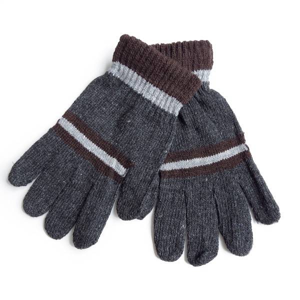 Sonia Originelli Sortiment 12 Paar Strickhandschuhe Herren Finger Winter Streifen Unisex Black Friday Preise