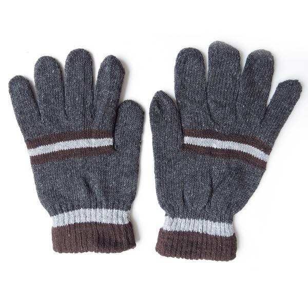 Sonia Originelli Sortiment 12 Paar Strickhandschuhe Herren Finger Winter Streifen Unisex Black Friday Preise