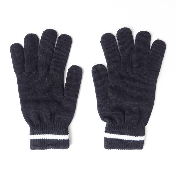 Sonia Originelli Strickhandschuhe Finger Streifen Uni Winter Unisex Outlet