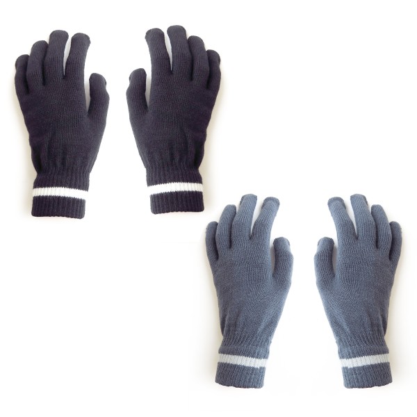 Sonia Originelli Strickhandschuhe Finger Streifen Uni Winter Unisex Outlet