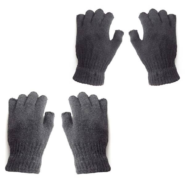 Sonia Originelli Strickhandschuhe Fingerhandschuhe Strick Halbfinger Einfarbig Winter Angebote