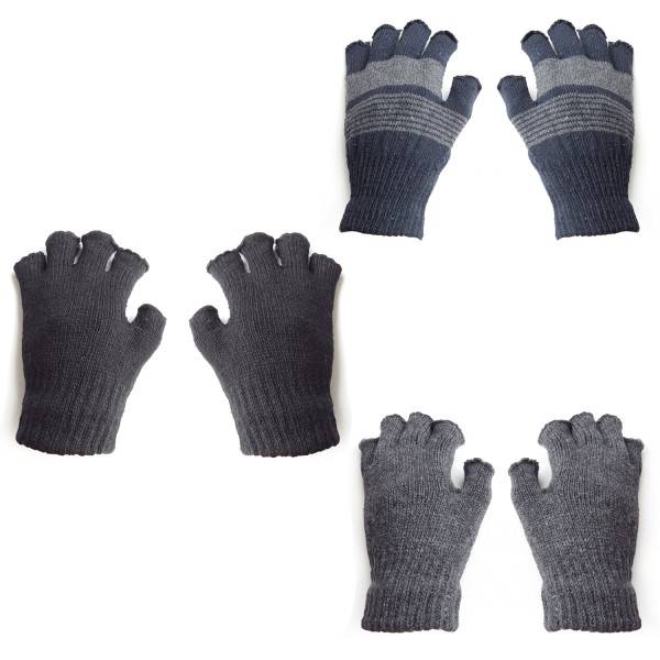 Sonia Originelli Strickhandschuhe Fingerhandschuhe Strick Halbfinger Einfarbig Winter Hotsell