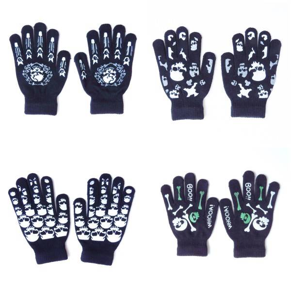 Sonia Originelli Strickhandschuhe Halloween Druck Totenkopf Kostüm Unisex Günstiger Verkauf