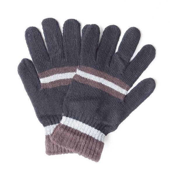 Sonia Originelli Strickhandschuhe Herren Finger Winter Streifen Unisex Fabrikverkauf