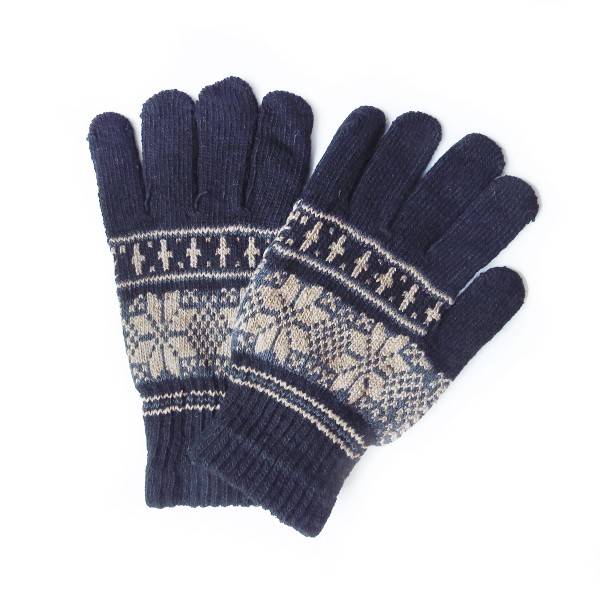 Sonia Originelli Strickhandschuhe Stern Muster Norweger Winter Schneeflocken Unisex Fabrik Onlineshop