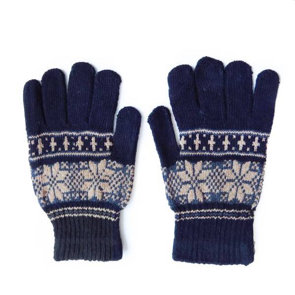 Sonia Originelli Strickhandschuhe Stern Muster Norweger Winter Schneeflocken Unisex Fabrik Onlineshop