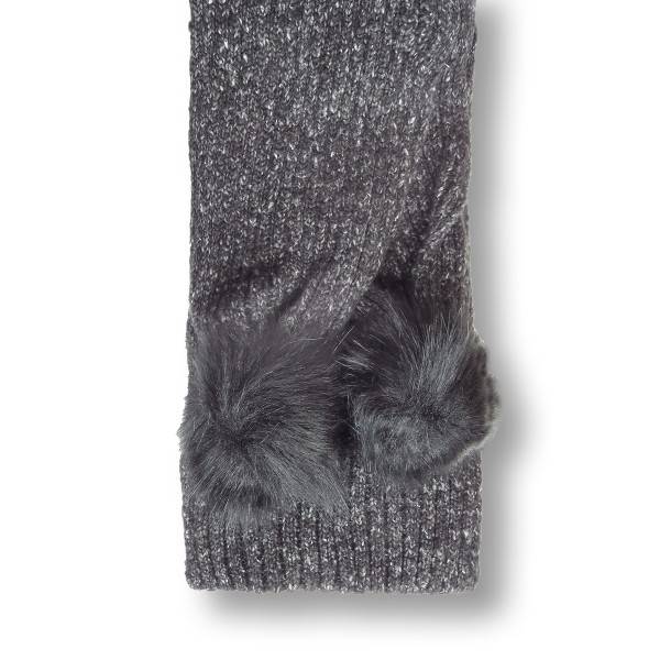 Sonia Originelli Schal Kunstfell Bommel Wolle Polyacryl Meliert Winter Osterangebot