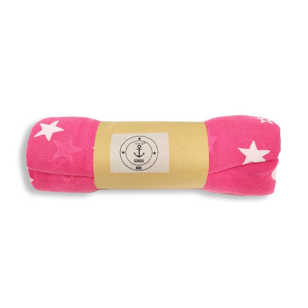 Sonia Originelli Schal Langschal "Sterne" Reliefdruck Fransen Sommer Online Outlet