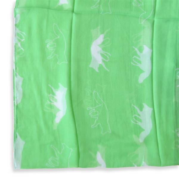 Sonia Originelli Schal Loop "Wolf" gruen Rundschal Sommer Sonderangebot der Fabrik