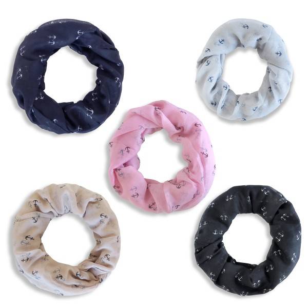 Sonia Originelli Schal Loop "Zwillingsanker" Rundschal Sommer Super Rabatt