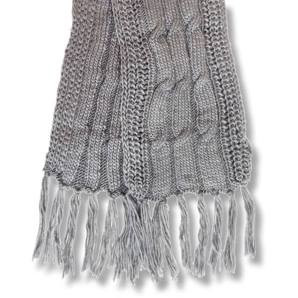 Sonia Originelli Schal Strick Polyacryl Zopfmuster Fransen Winter 50% Rabatt mit kostenlosem Versand