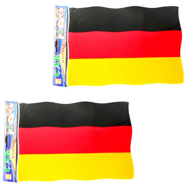 Sonia Originelli 2er SET "Auto-Sticker" Fan WM Fußball Länder Aufkleber Clearance-Verkauf