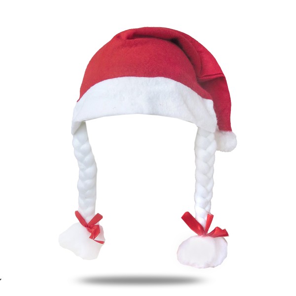 Sonia Originelli 5er SET Weihnachtsmütze "Classic Frauen" Zöpfe Santa Black Friday Preise