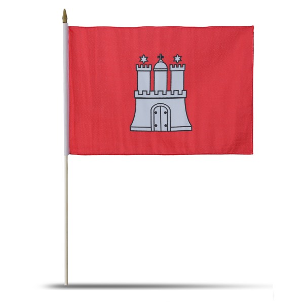 Sonia Originelli 10er Set Fahne Flagge Winkfahne "Hamburg" Handfahne EM WM Fabrik Onlineshop