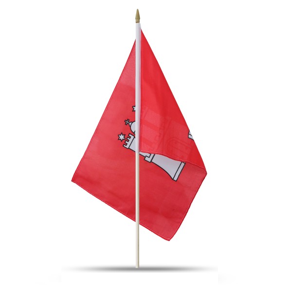 Sonia Originelli 10er Set Fahne Flagge Winkfahne "Hamburg" Handfahne EM WM Fabrik Onlineshop