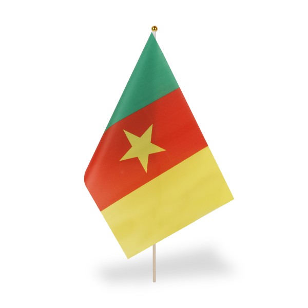 Sonia Originelli 10er Set Fahne Flagge Winkfahne "Kamerun" Cameroon Handfahne EM WM Großer Ausverkauf
