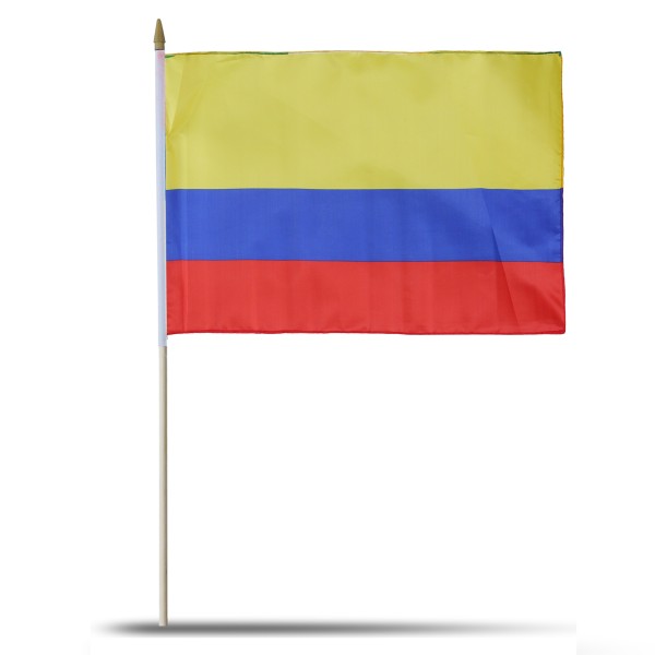 Sonia Originelli 10er Set Fahne Flagge Winkfahne "Kolumbien" Colombia Handfahne EM WM Exklusivangebot