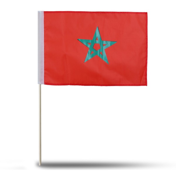Sonia Originelli 10er Set Fahne Flagge Winkfahne "Marokko" Morocco Handfahne EM WM Black Friday