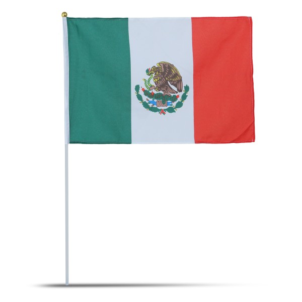 Sonia Originelli 10er Set Fahne Flagge Winkfahne "Mexiko" Mexico Handfahne EM WM Cyber Monday