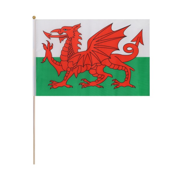 Sonia Originelli 10er Set Fahne Flagge Winkfahne "Wales" Handfahne EM WM Exklusive Angebote