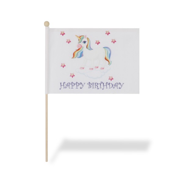 Sonia Originelli 2 er Set Tischfähnchen "Einhorn" Happy Birthday Unicorn Bestseller