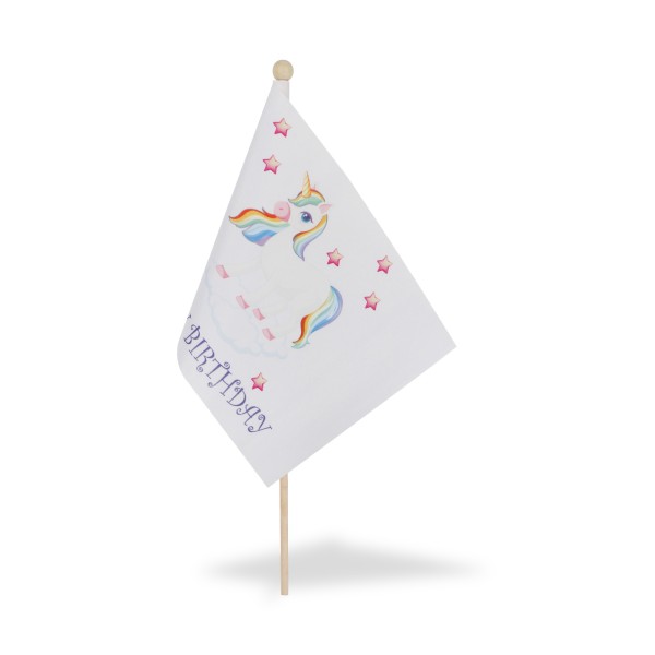 Sonia Originelli 2 er Set Tischfähnchen "Einhorn" Happy Birthday Unicorn Bestseller
