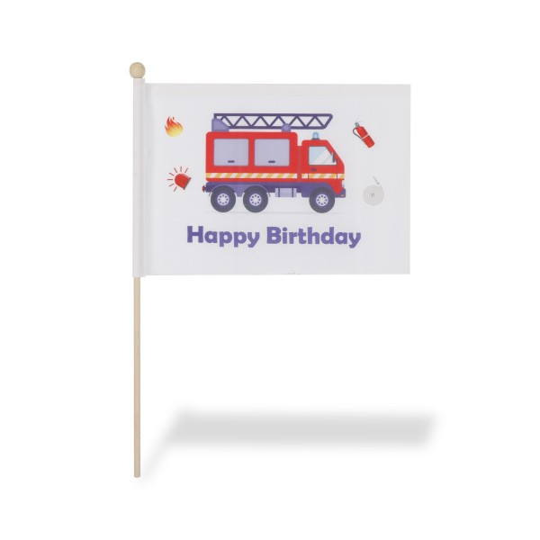 Sonia Originelli 2 er Set Tischfähnchen "Feuerwehr" Happy Birthday Geburtstag Saisonale Angebote