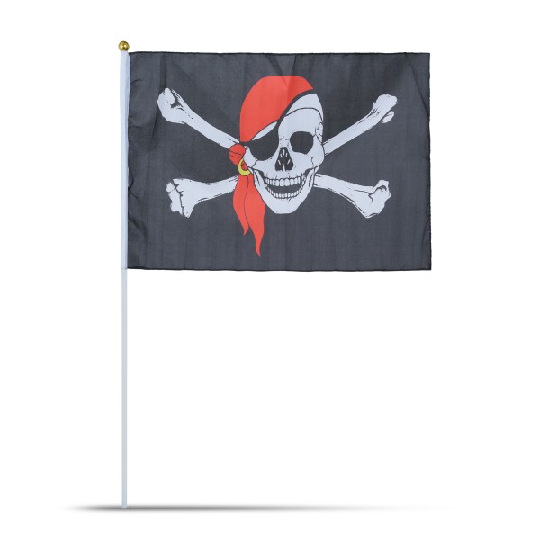 Sonia Originelli 10er Set Fahne Flagge Winkfahne "Pirat" Pirate Handfahne EM WM Neueste Stile