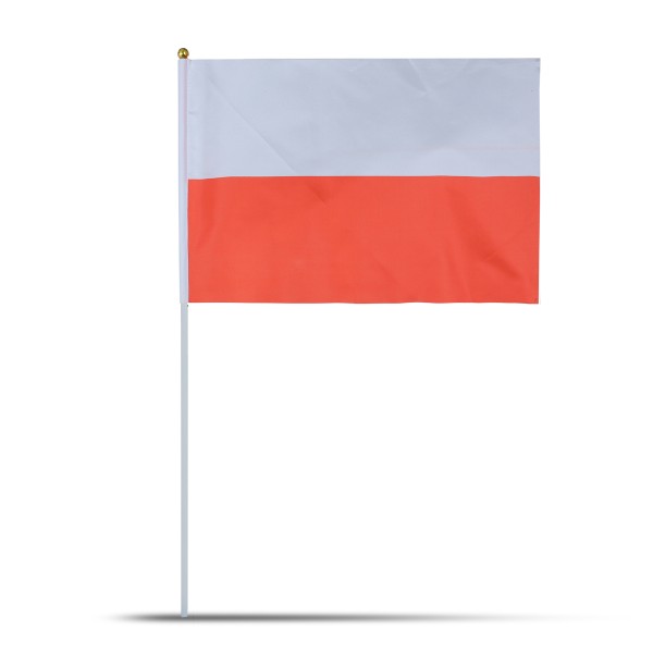 Sonia Originelli 10er Set Fahne Flagge Winkfahne "Polen" Poland Polska Handfahne EM WM Letzter Tag
