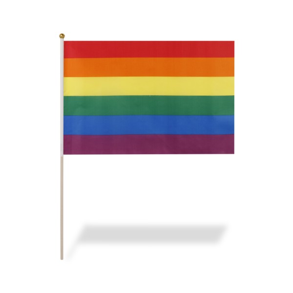 Sonia Originelli 10er Set Fahne Flagge Winkfahne "Regenbogen" Rainbow Handfahne EM WM Bis zu 50% Rabatt