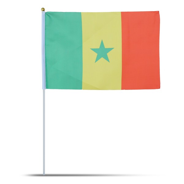 Sonia Originelli 10er Set Fahne Flagge Winkfahne "Senegal" Handfahne EM Super Rabatt