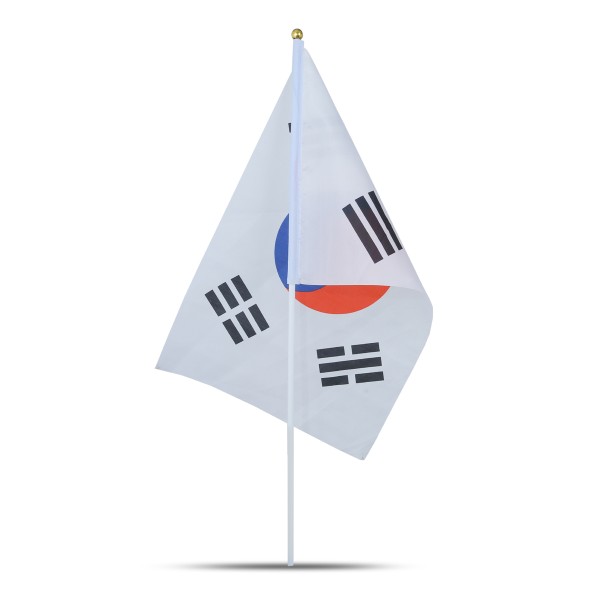 Sonia Originelli 10er Set Fahne Flagge Winkfahne "Südkorea" South Korea Handfahne EM WM Fabrikladen