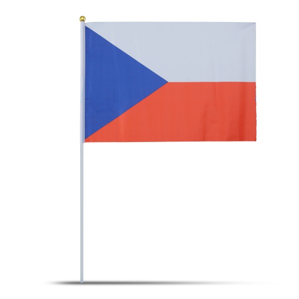 Sonia Originelli 10er Set Fahne Flagge Winkfahne "Tschechien" Czech Republic Handfahne EM WM Black Friday Preise