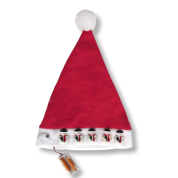 Sonia Originelli Weihnachtsmütze "Blinklicht" Schneemann Blitzverkäufe
