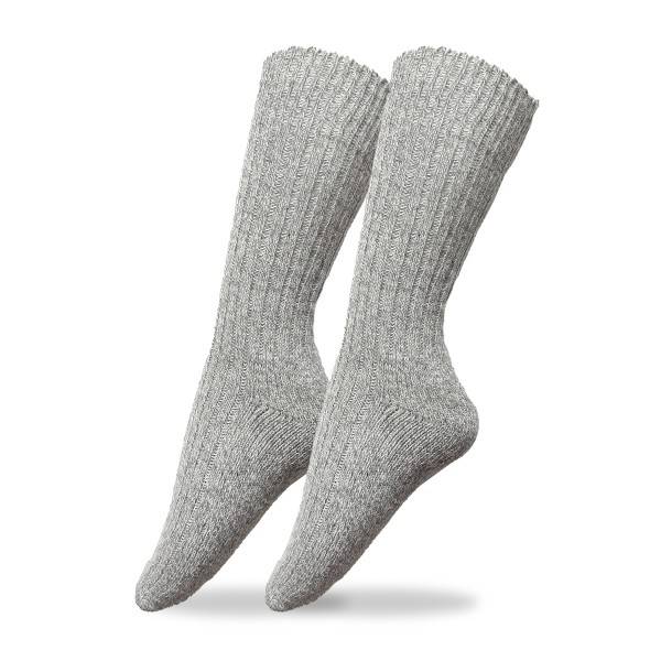 Sonia Originelli 3 Paar Norweger Woll-Socken grau meliert Frotté Sohle Gesundheitssocken Günstig kaufen