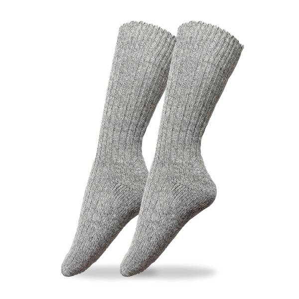 Sonia Originelli 3 Paar Norweger Woll-Socken grau meliert unisex Versandkostenfrei