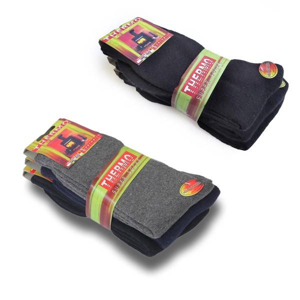 Sonia Originelli 3 Paar Thermosocken mit Innenplüsch mollig warm unisex Großer Ausverkauf