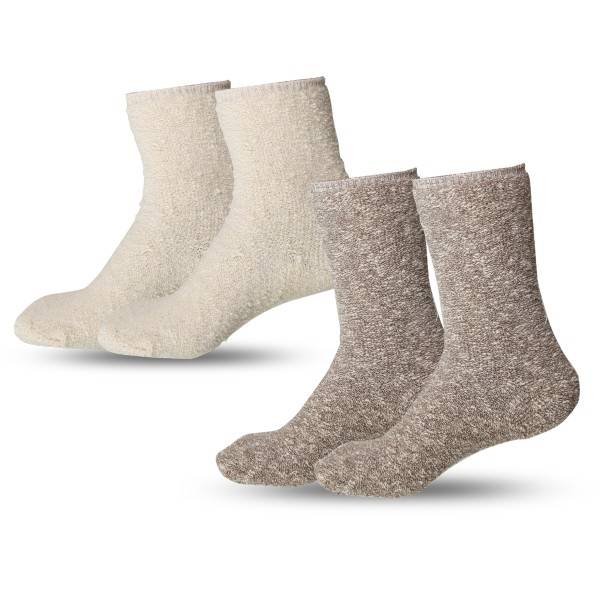 Sonia Originelli 2 Paar Damen Socken Meliert Baumwolle Umschlag Black Friday