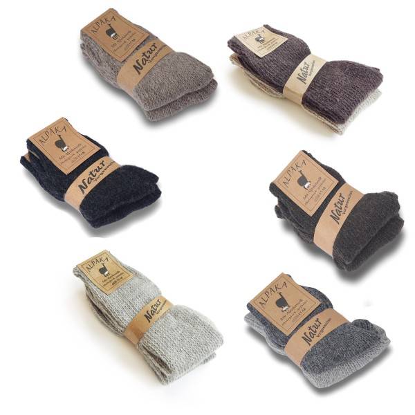 Sonia Originelli 2 Paar Kindersocken Alpaka Umschlag Schaf Wolle Vatertagsangebot