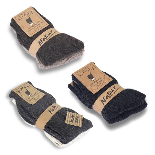 Sonia Originelli 2 Paar Kindersocken Alpakawolle 92% unisex Valentinstagsangebot