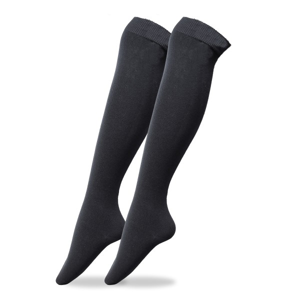 Sonia Originelli 3 Paar Damen Kniestrümpfe Feinstrick Baumwolle ohne Gummi Blitzangebot