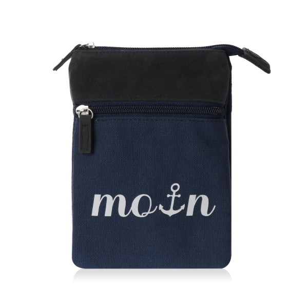 Sonia Originelli Crossbody Bag Brustbeutel maritim Moin Anker Kostenlose Rückgabe
