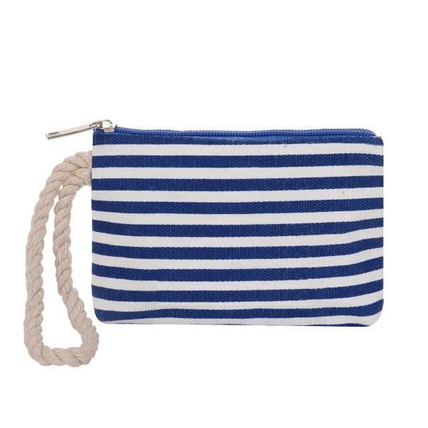 Sonia Originelli Geldbeutel "Anker" Mini Tasche Maritim Streifen Kordel Letzte 3 Tage