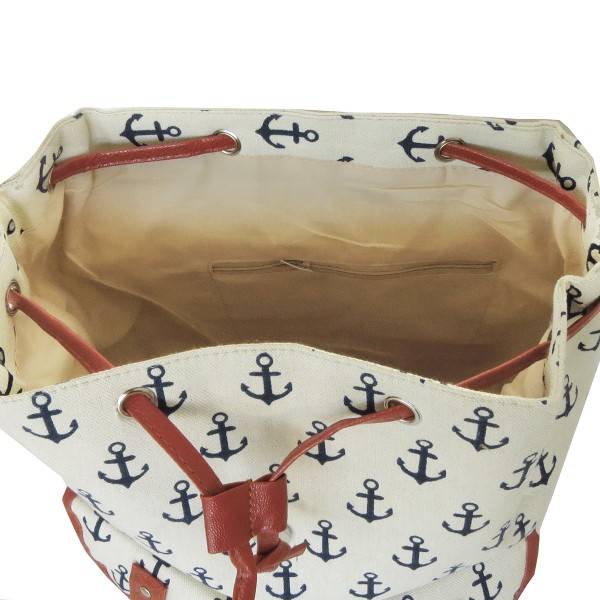 Sonia Originelli Rucksack Anker Maritim Bagpack kleine Ankersymbole Clearance-Verkauf