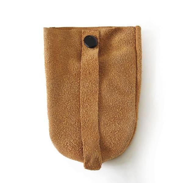 Sonia Originelli Schlüsseltäschchen Beige Schlüsselring Täschchen Wildleder zollfrei