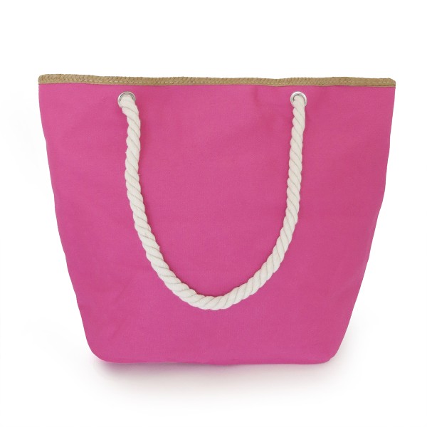 Sonia Originelli Shopper Boho mit neon Quasten Fransen Bommel Bastverzierung Strandtasche Outlet