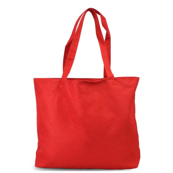 Sonia Originelli Shopper Hamburg Bestickung Tragetasche Einkaufsbeutel rot Auslauf