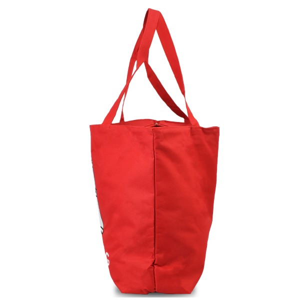 Sonia Originelli Shopper Hamburg Bestickung Tragetasche Einkaufsbeutel rot Auslauf