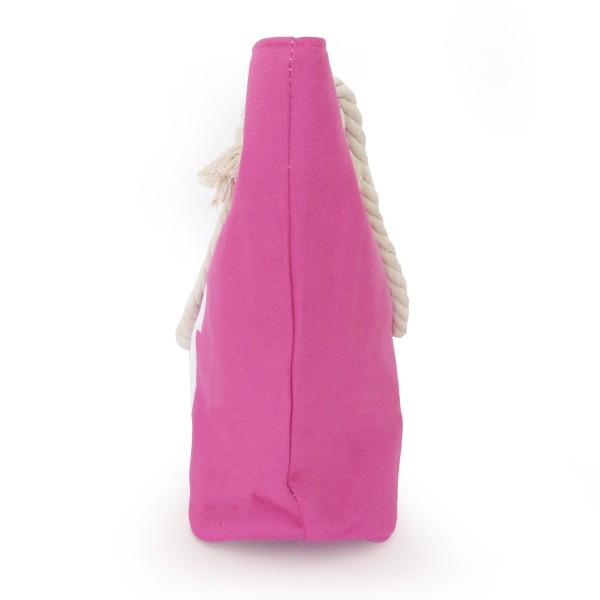 Sonia Originelli Strandtasche Anker bestickt maritim Seilkordel Shopper pink Meist gekauft