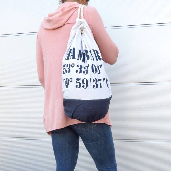 Sonia Originelli XL Seesack "Borkum" Marinesack Bag Maritim Online Shopping